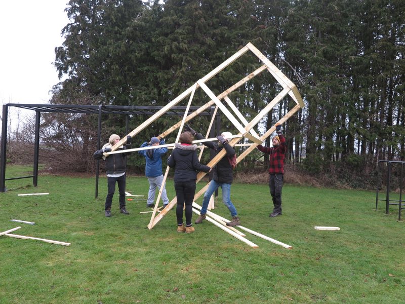 Jakttorn och skogsarbete