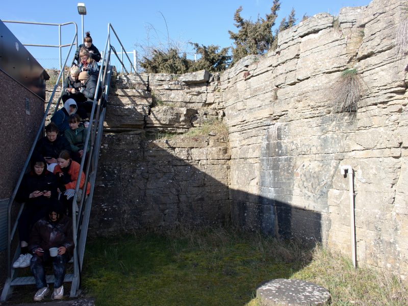 Platsspecifik konst på kalkbrottet