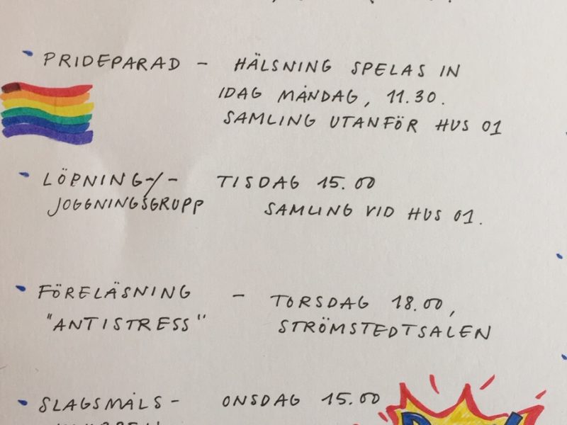 Måndagsmötet 31 augusti