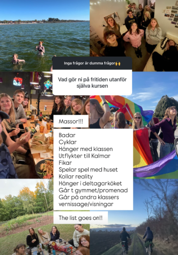 Vad gör ni utanför skolan?